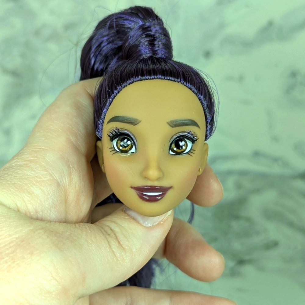 Disney ily 4ever Ursula Purple Hair Doll Head Loose